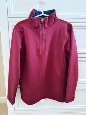 Crewcuts Boys Maroon Half Zip Pullover S (6/7)